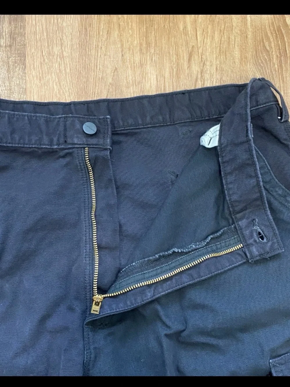Carhartt FR Cargo Pants Mens 42x32 Black Fire Resistant CAT 2 FRB240-BLK